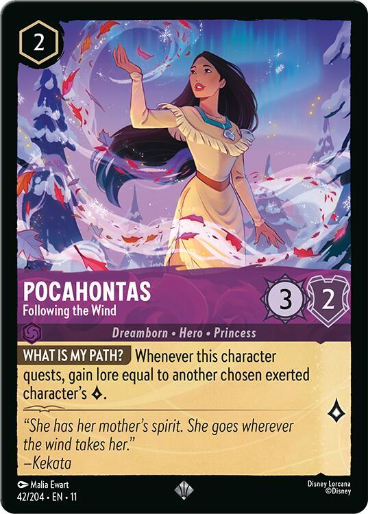 Pocahontas, Following the Wind
