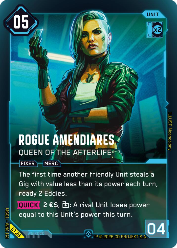 Rogue Amendiares Queen of the Afterlife Epic